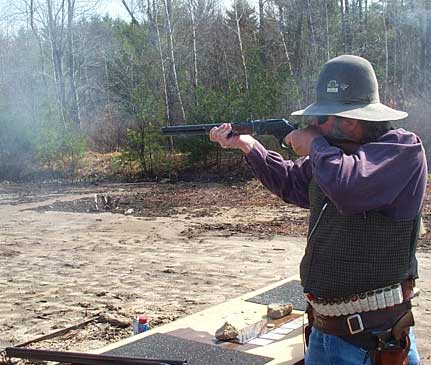 Cleaning out varmints in Pelham in April 2004.