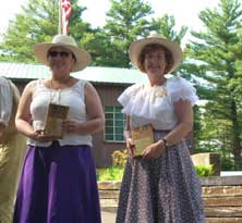 May Rein (right) - Ladies Senior Champion with Ellie Mae Holliday.