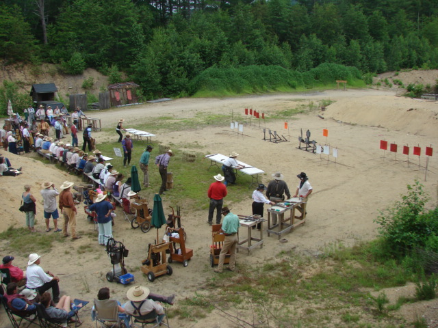 Crowd at the Cowboy Gunworks Top Gun Team Shootoff.