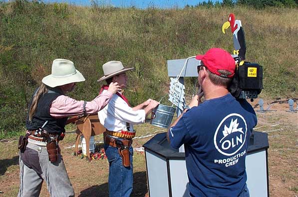 Dead Head being filmed by OLN at the 2004 SASS North East Regional.