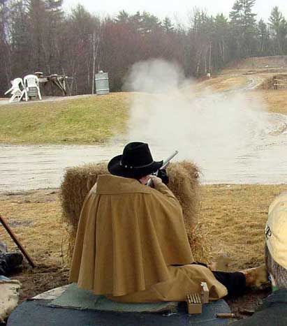 Shooting the April 2004 Long Range Rifle event in Keene, NH.