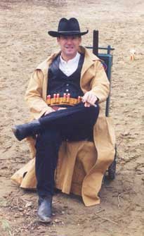 Dead Head relaxing on his cart with a cigar.